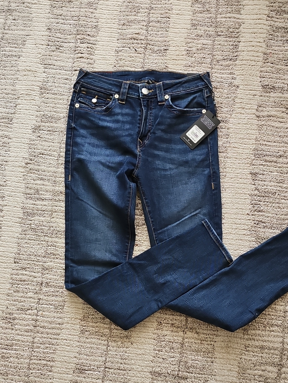True Religion Women's Dark Indigo Skinny Jeans